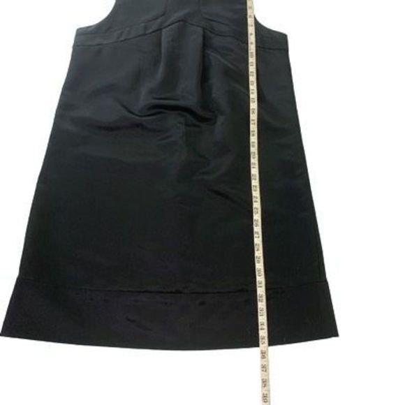 Maxandcleo Women’s Sz 12. Black Polyester Lined Sleeveless Zipper Shift Dress - Picture 9 of 12